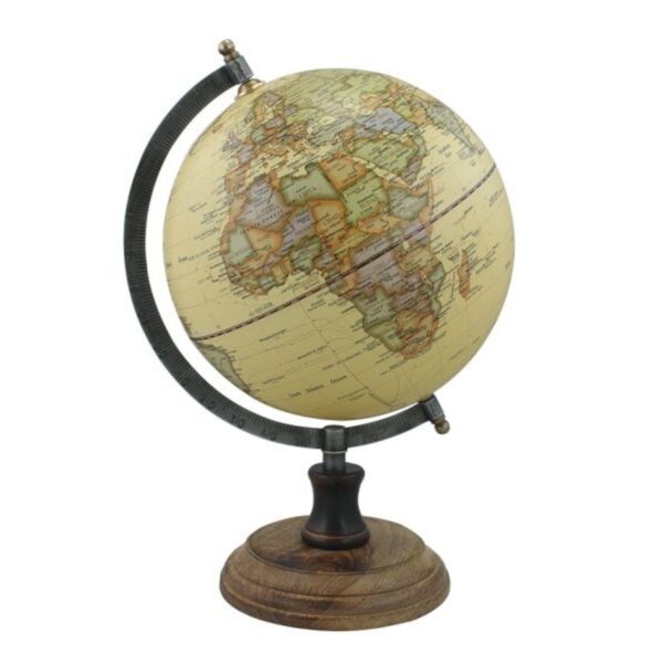 Globus auf Holzständer antik-0